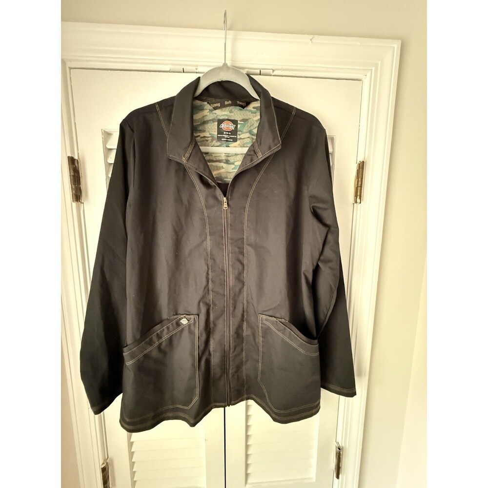 Dickies Essence Nylyon Women's Windbreaker Black Zip Up jacket contemporary M